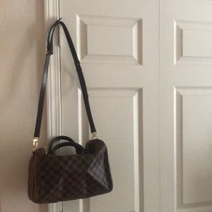 Checkered satchel